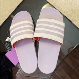 Adidas Women's Purple Slide Sandals